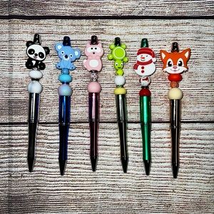 Silicone beaded pen lot